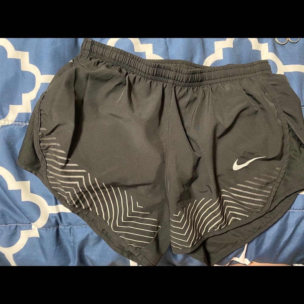 Black athletic shorts